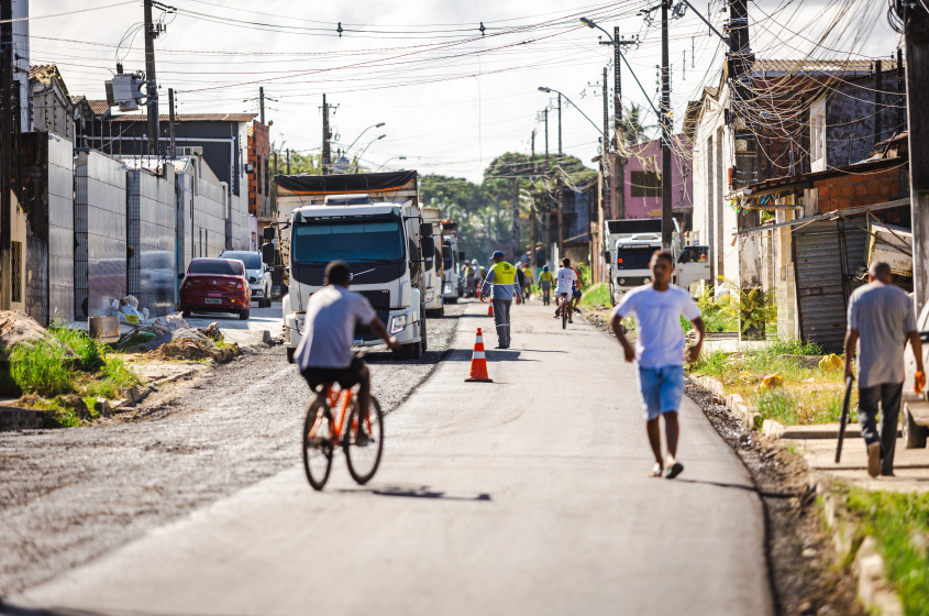 Moradores já desfrutam das obras que trazem melhorias para os maceioenses. Foto: Jonathan Lins/Secom Maceió.