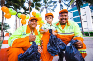 Garis de Maceió participam do aniversário do pequeno Marcelinho, de 4 anos. Foto: Jonathan Lins/Secom Maceió