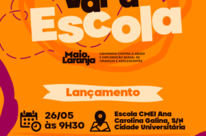 Evento terá inicio às 9h30, na escola Ana Carolina Galina