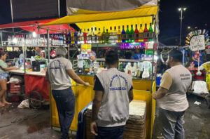 Ambulantes do evento participaram de curso de boas práticas sanitárias promovido pela Vigilância Sanitária. Foto: Ascom SMS