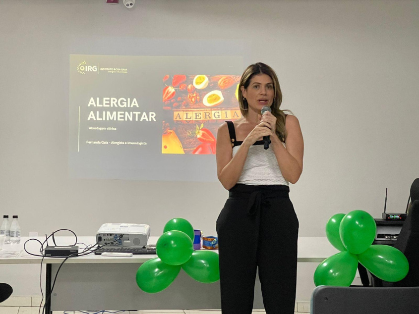 Médica esclareceu mitos e verdades sobre alergias alimentares. Foto: Ascom SMS