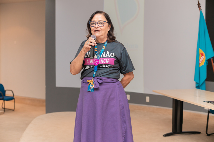 Suzângela Mendonça, coordenadora técnica de Saúde da Mulher e Rede Cegonha da SMS. Foto: Victor Vercant/Secom Maceió