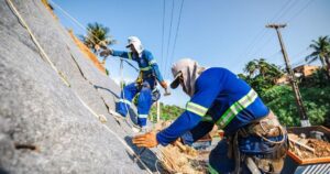 Contenção da ladeira da Chã da Jaqueira está com 50% de obras…