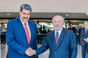 Ditador venezuelano Nicolás Maduro e o presidente Lula (PT). (Foto: Ricardo Stuckert/PR).